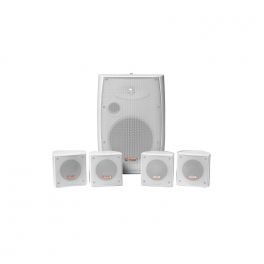 Pack enceintes murales blanches 150W
