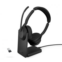 Jabra Evolve2 55 Stéréo UC + Dongle USB-A Link380 & Socle