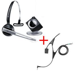 Pack pour Alcatel: Casque DW 10 Phone + cordon décroché électronique EHS