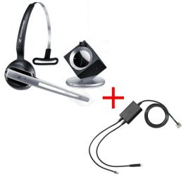 Pack pour Polycom: Casque DW 10 Phone + cordon décroché électronique EHS