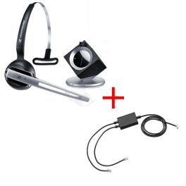 Pack pour Snom: Casque DW 10 Phone + cordon décroché électronique EHS