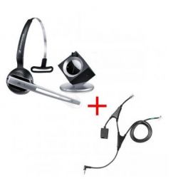 Pack pour Polycom : Casque DW Office Lync + cordon décroché électronique à distance Sennheiser EHS