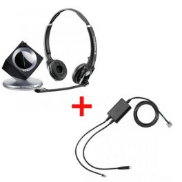 Pack pour Polycom: Casque DW 30 Phone + cordon décroché électronique EHS