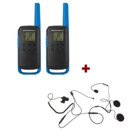 Pack de 2 Motorola T62 Bleu + Micro casque