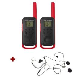 Pack de 2 Motorola T62 Rouge + Micro casque