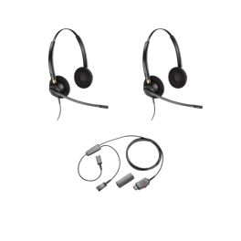 Pack 2 Plantronics EncorePro HW520 antibruit + câble Y