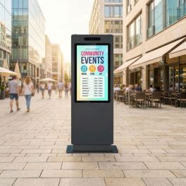 Kimex totem vidéo outdoor tactile 55''
