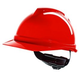 MSA V-Gard 500 Ventilé Coiffe Fas Trac III - Rouge