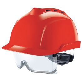 MSA V-Gard 930 Ventilé avec lunettes intégrées - Rouge
