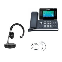 Pack Yealink T54W + décroché électronique + Cleyver DECT2 USB Mono