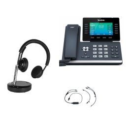 Pack Yealink T54W + décroché électronique + Cleyver DECT2 USB duo