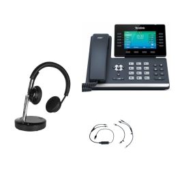 Pack Yealink T54W + décroché électronique + Cleyver DECT Office Duo