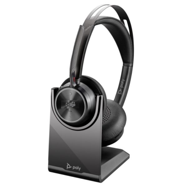 Poly Voyager Focus 2 USB-C Teams + adaptateur USB-C/A + base