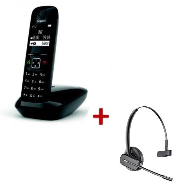 Imtradex BasicLine tm Casque monaural pour Gigaset 4110 s micro téléphone 