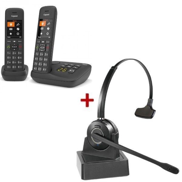 Gigaset AS690 DECT + Casque Duo - Onedirect
