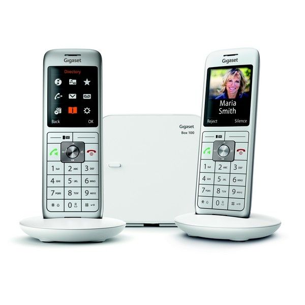 Gigaset Téléphone sans fil CL660 Duo Argenté