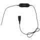 Câble droit 0,5m Smartcord universel / QD / RJ9