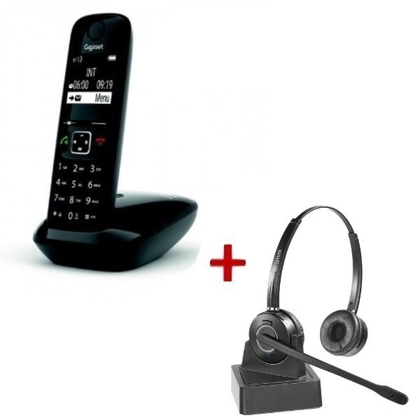 Gigaset AS690 DECT + Casque Duo