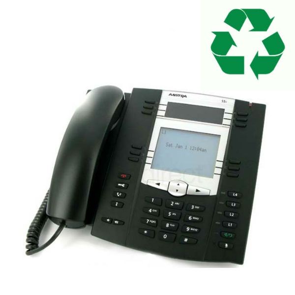 Téléphone IP Mitel 5340 Reconditionné Certifié - Compatible Power Over Ethernet (PoE), Sans Bloc D'alimentation