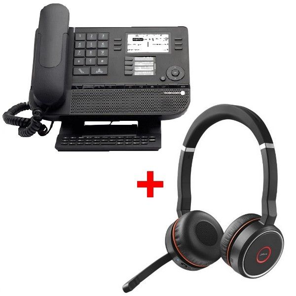 Jabra Evolve 75 + Alcatel-Lucent 8028S avec câble 