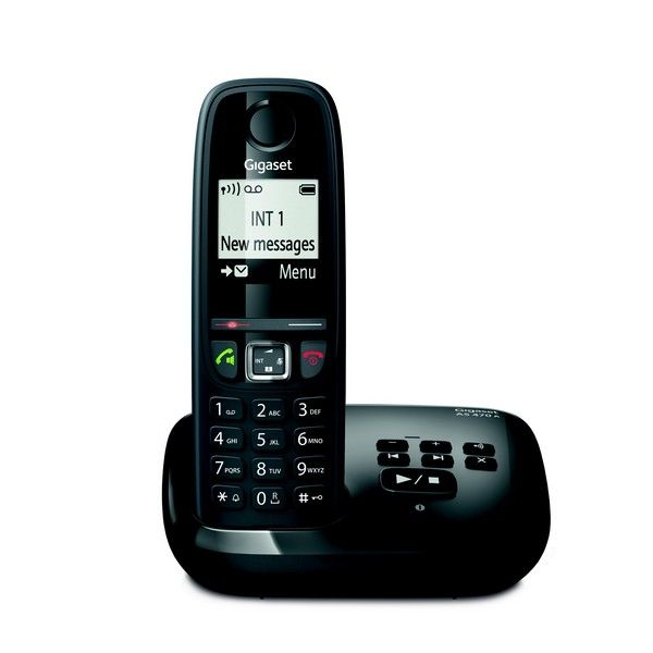 Siemens Gigaset AS185 noir - Téléphone fixe sans fil avec répondeur prix  Maroc