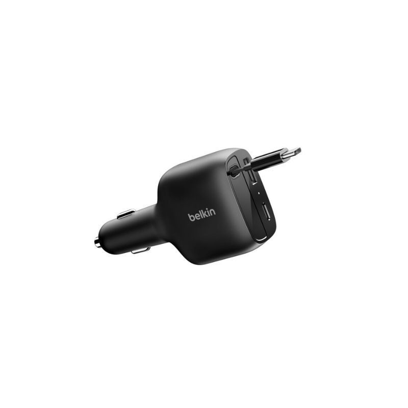 Belkin Chargeur de voiture 75W avec câble rétractable