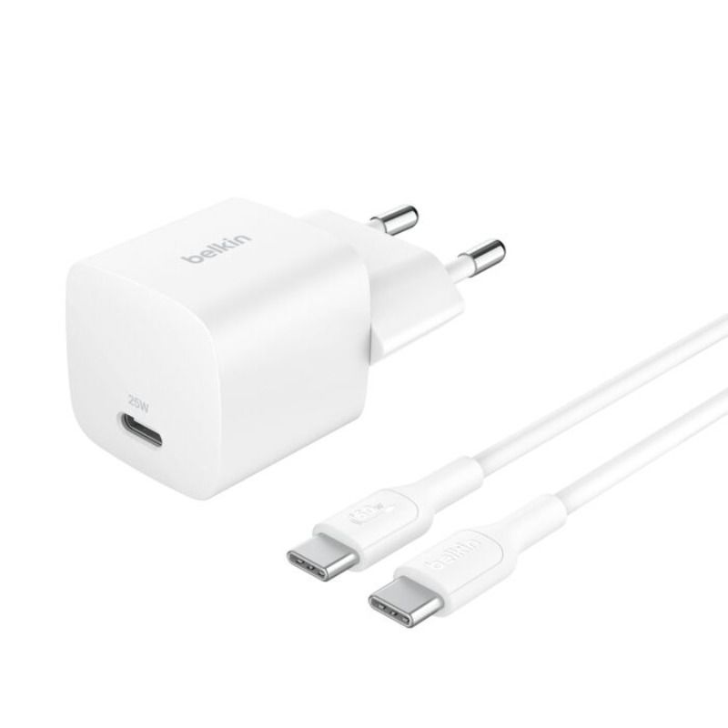 Belkin câble USB-C + chargeur secteur USB-C (25W)