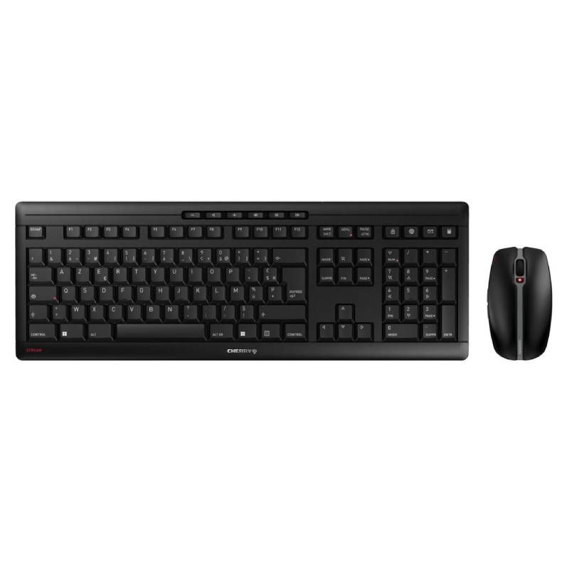 Pack clavier-souris CHERRY STREAM DESKTOP recharge noir