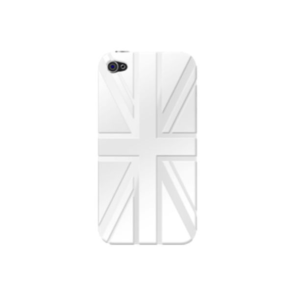 Coque iPhone 4/4S drapeau UK blanc