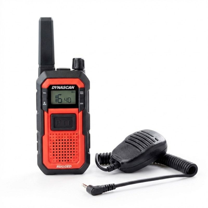 Pack talkie walkie Dynascan Rugged + micro haut-parleur
