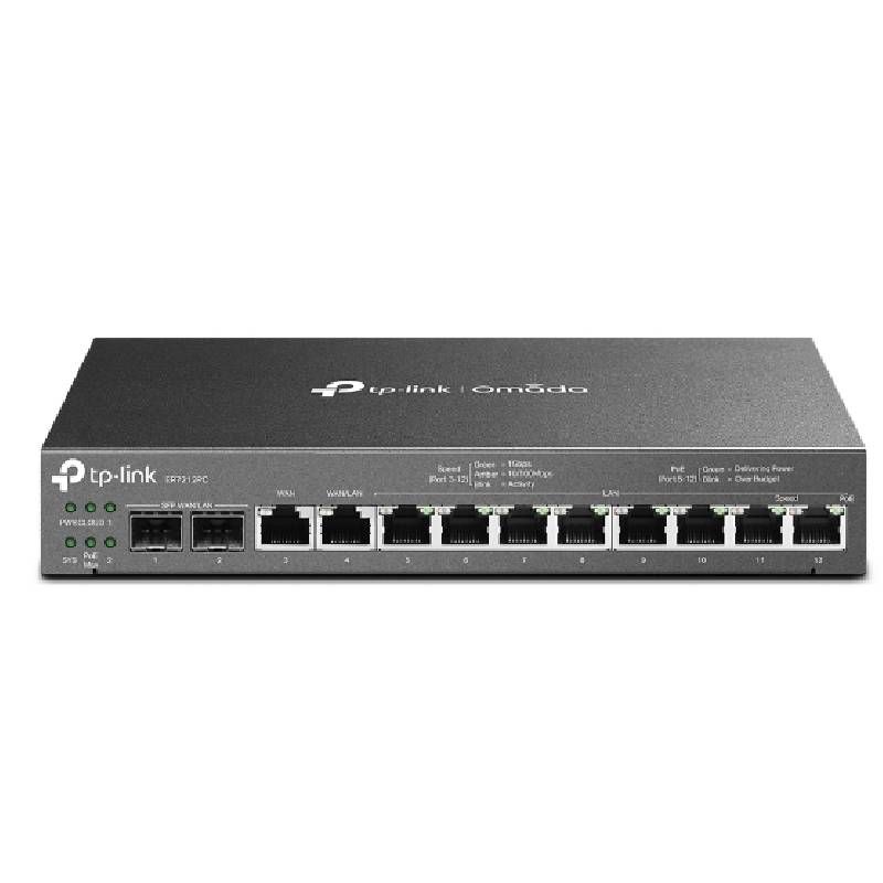 TP-Link Omada ER7212PC V1 - Routeur - commutateur 8 ports - GigE - ports WAN : 4