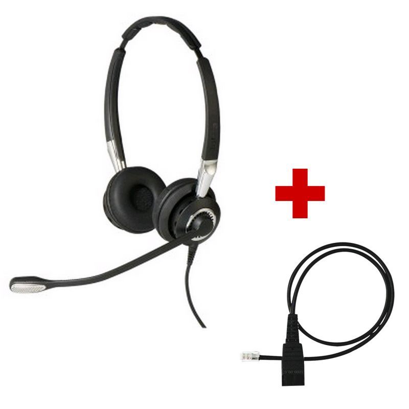 Jabra BIZ 2400 II Duo + Cordon de connexion QD RJ10