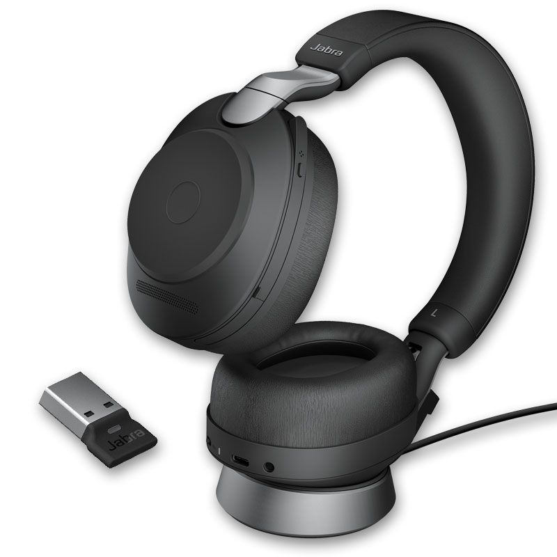 Jabra - Evolve2 85 UC Stéréo Noir USB-A avec base