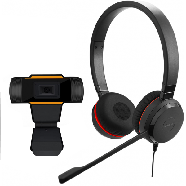 Pack Jabra Evolve 30 II USB UC MS Duo + Webcam