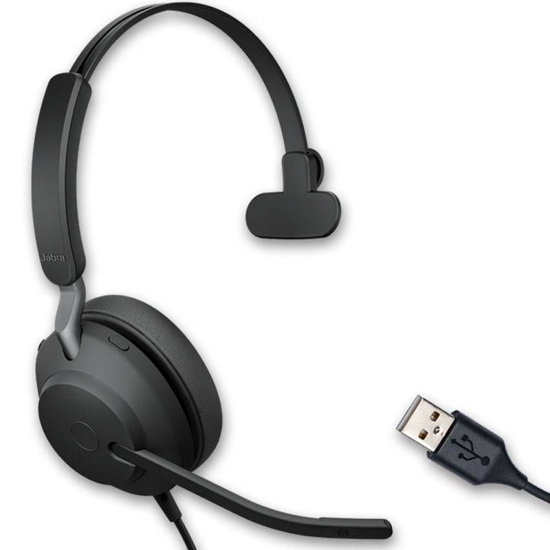 Jabra Evolve2 40 USB-A Mono - Version Microsoft Teams 