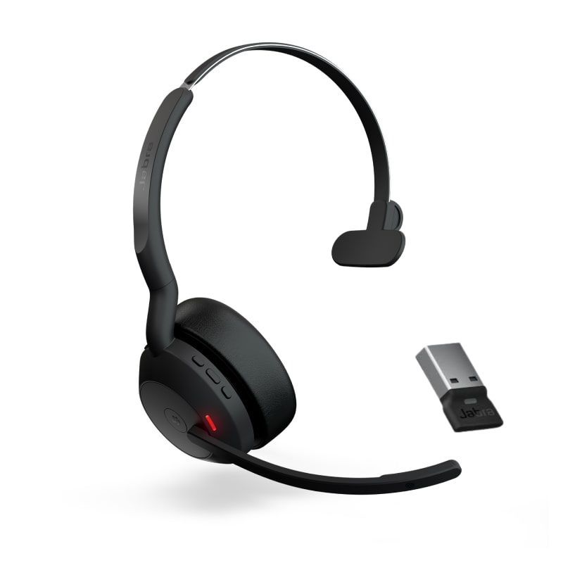 Jabra Evolve2 55 Mono MS + Dongle USB-A Link380