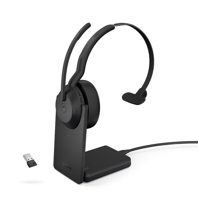 Jabra Evolve2 55 Mono MS + Dongle USB-A Link380 & Socle