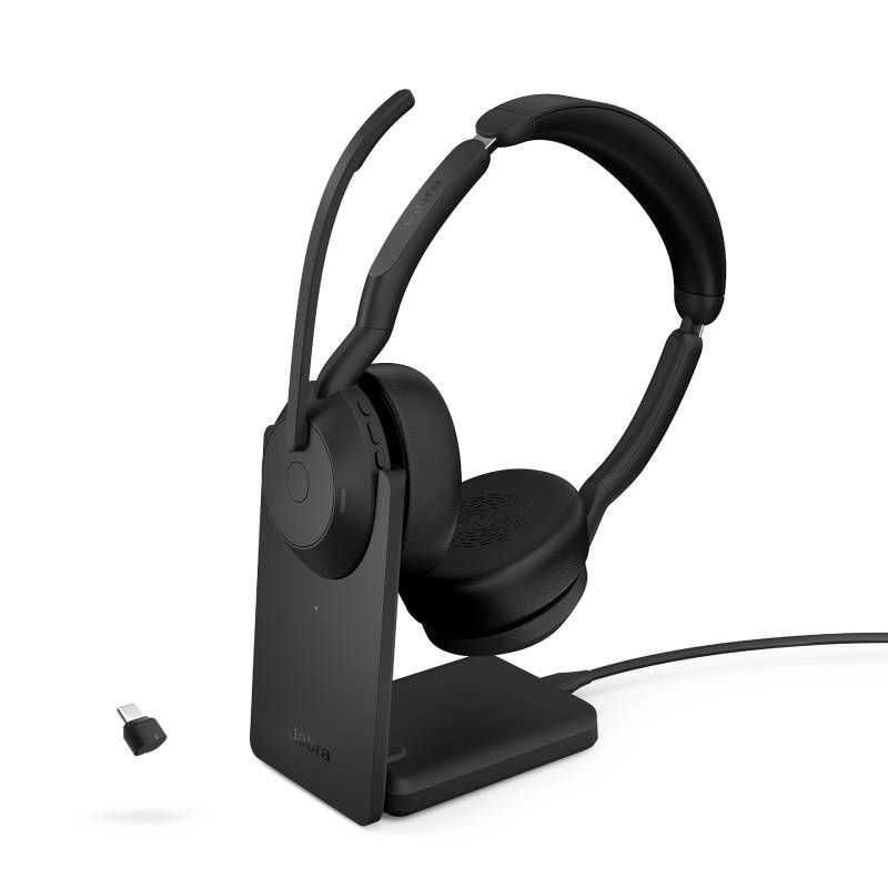 Jabra Evolve2 55 Stéréo UC + Dongle USB-C Link380 & Socle