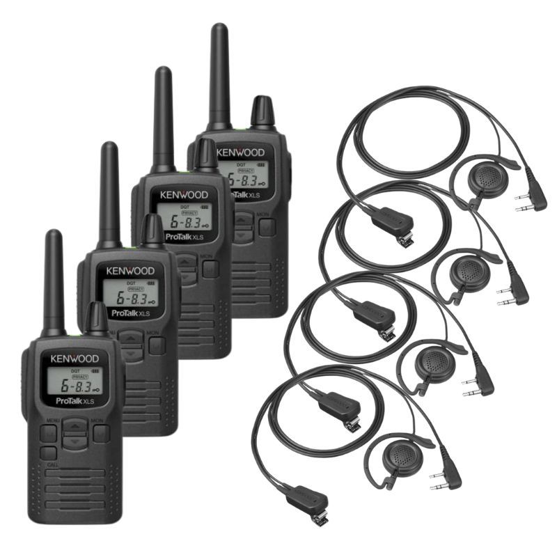Pack 4x Kenwood PKT-300E + 4x kits earloop