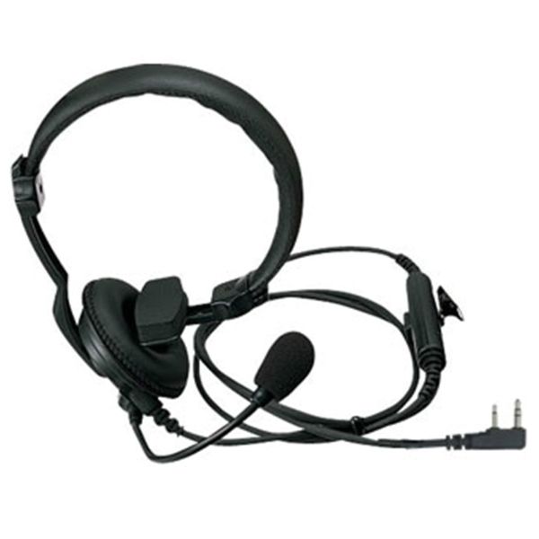 Micro-casque avec fonction PTT pour talkies-walkies Kenwood