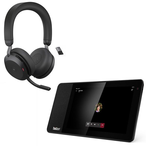 Lenovo ThinkSmart View + Jabra Evolve2 75 USB-A 