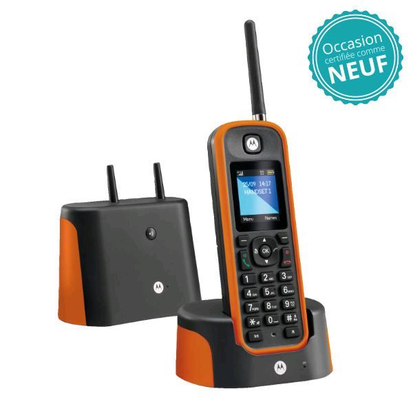 Téléphone sans fil Motorola O201 Orange - Occasion