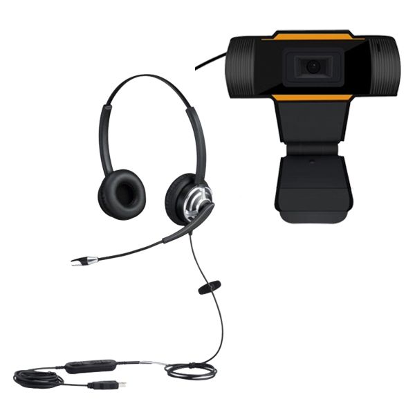 Cleyver HC65F PC Headset + USB webcam