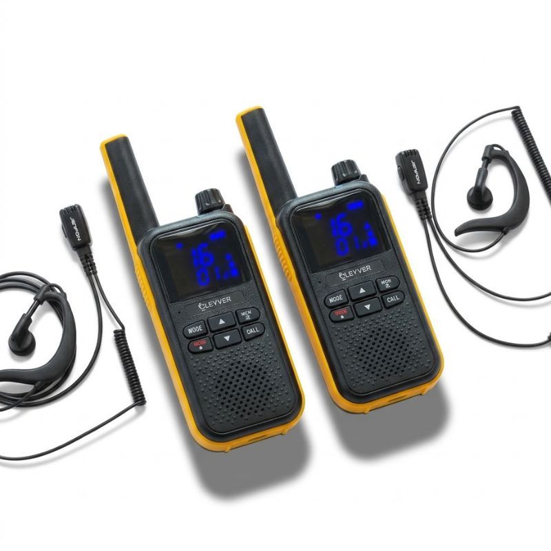 Pack 2 talkies walkies Cleyver Talk 54 + 2 contours d'oreille BR1708