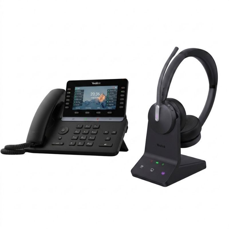 Pack téléphone IP Yealink T85W + casque Yealink WH64 Duo