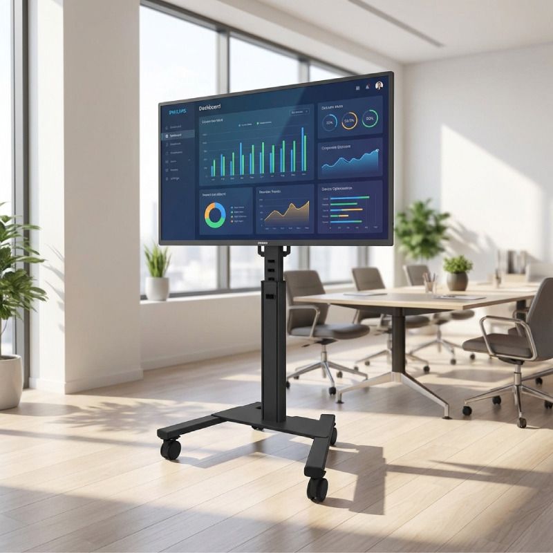 Pack écran 4K Philips 55BDL3650Q 55'' + support mobile Neomounts