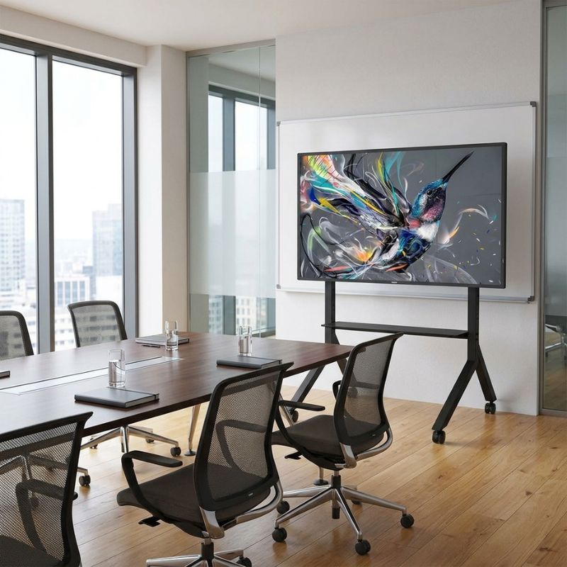 Pack écran 4K Philips Q-Line 75'' + Support mobile B-Tech BT8545