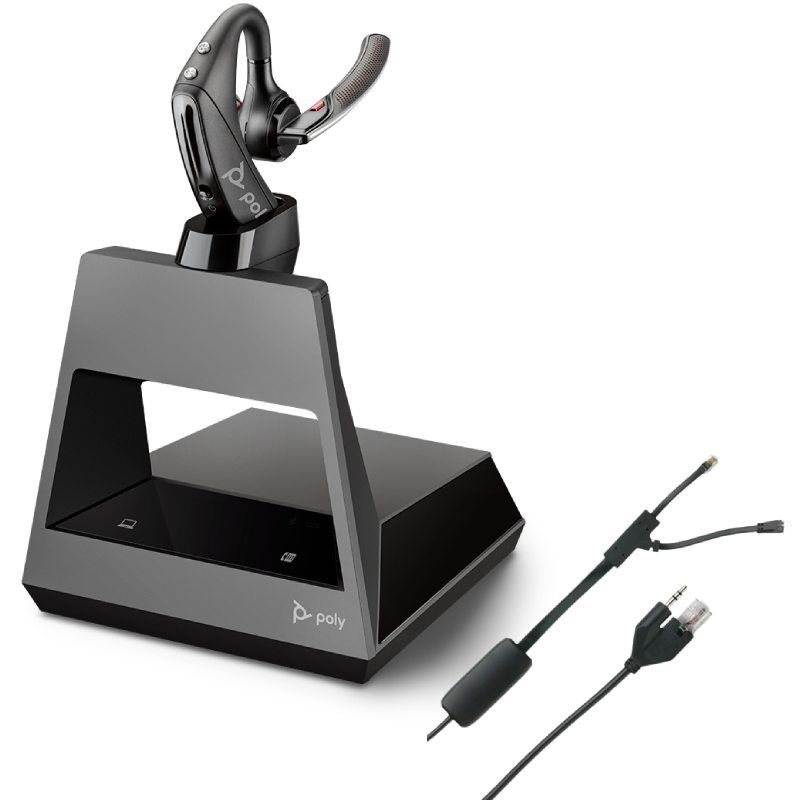 Pack Plantronics Voyager 5200 Office USB-C pour téléphone Poly