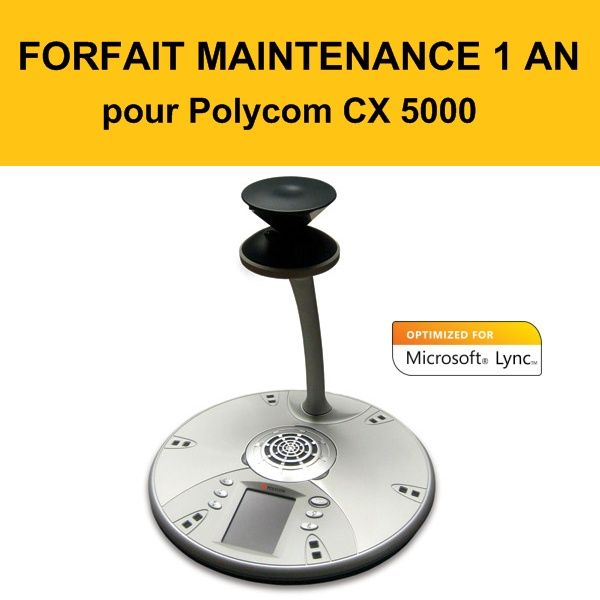 Forfait maintenance 1 an Polycom CX 5000