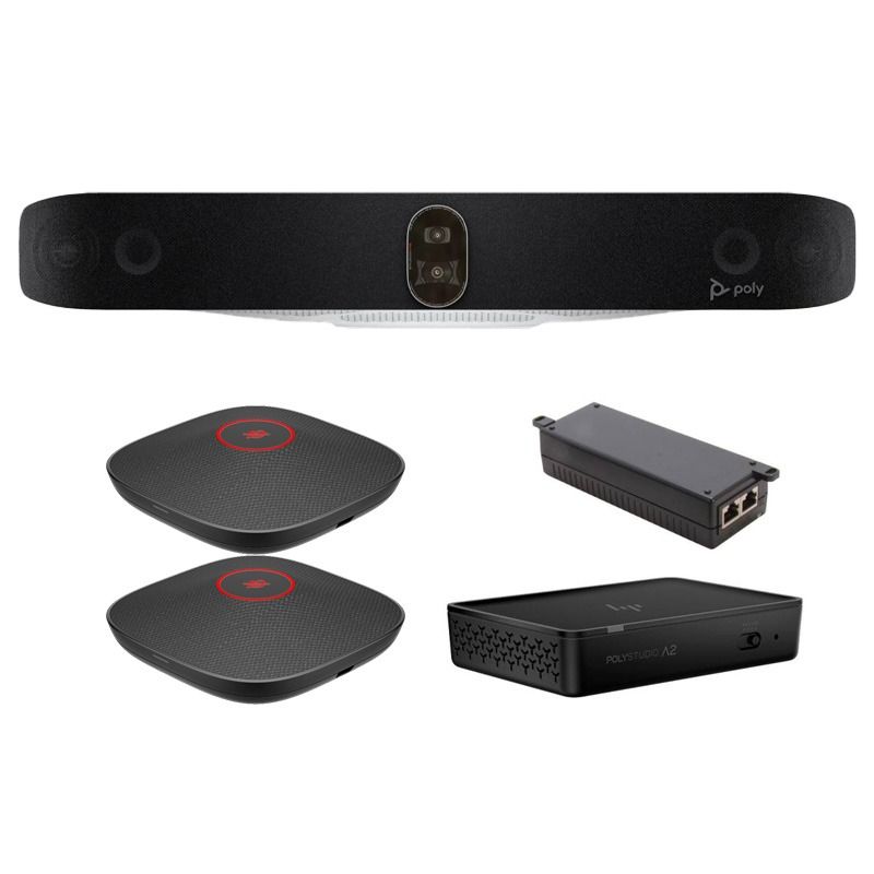 Grande salle BYOD – Kit Poly Studio V72 + 2x Mic A2 